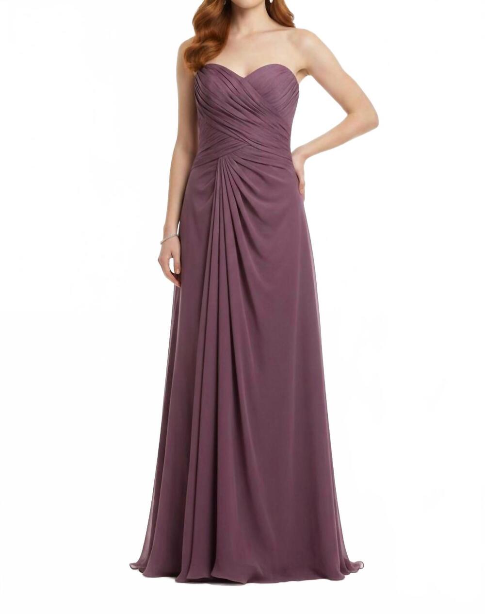 NEW RENE RUIZ COLLECTION a-line sweetheart evening gown in purple